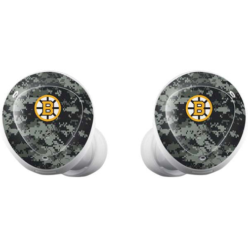 NHL Boston Bruins Camo Galaxy Buds Plus Skin